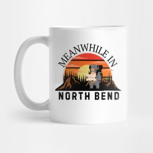 Funny Bigfoot Riding a Zebra Meanwhile In North Bend Mug